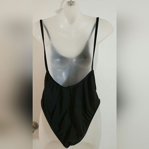 NWT Dippin’ Daisy’s SQUAD black one piece swimsuit high leg - Picture 6 of 8